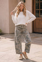 Women's Camo Wide Leg Denim Pants