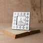 4x4 Photo Western Diamond Picture Frame Black Resin