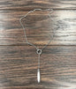 Lariat White Turquoise Necklace