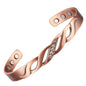 Copper Flexible Bracelet with Zirconia