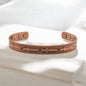 Cross Copper Bracelet with Magnets