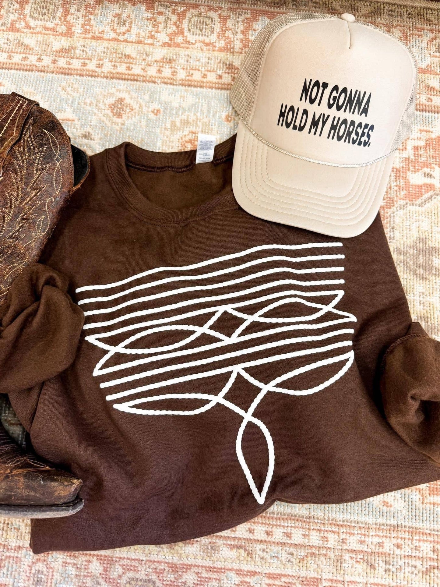 Women's Boot Stitch Puff Sweatshirt