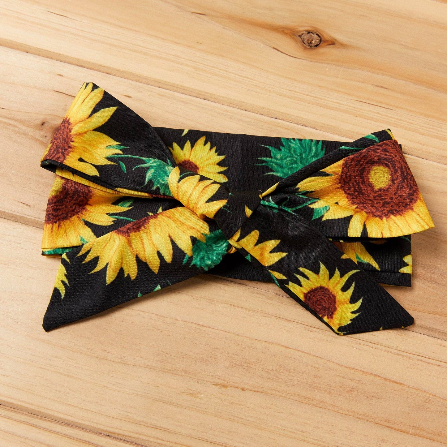 Sunflower Print Short-Sleeve Top and Jeans Set