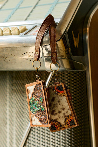 Western Card Holder in Light Brown