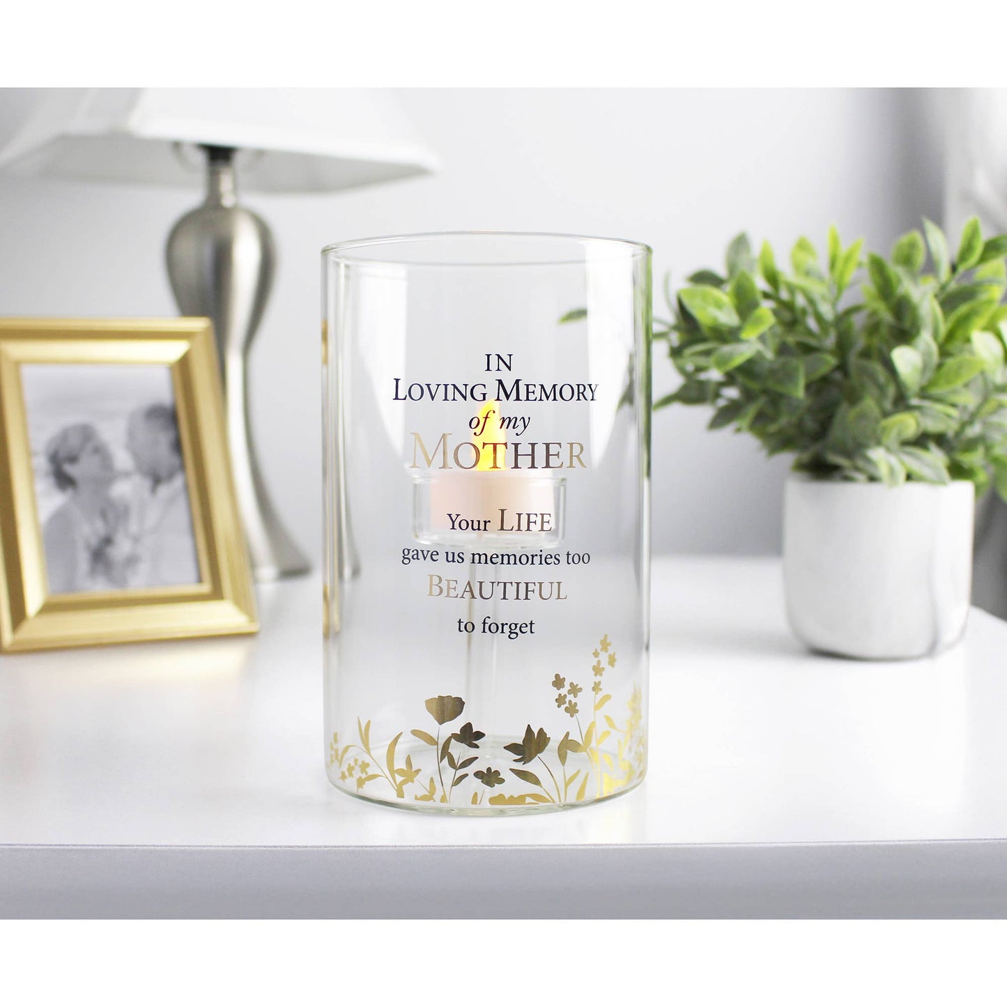 Lillian Rose "In Loving Memory" Mother Glass LED Candle