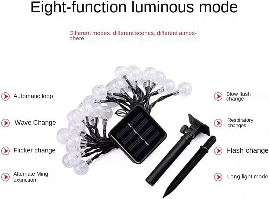 LED String Light Solar Lights Outdoor Garden Wedding Decoration Lamp Waterproof