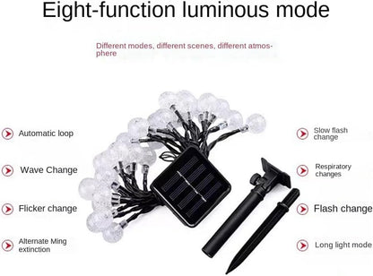 LED String Light Solar Lights Outdoor Garden Wedding Decoration Lamp Waterproof