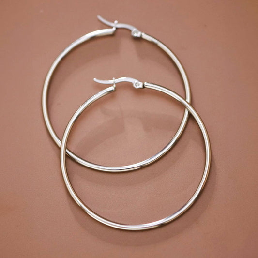 Stainless Steel Hoop Earrings