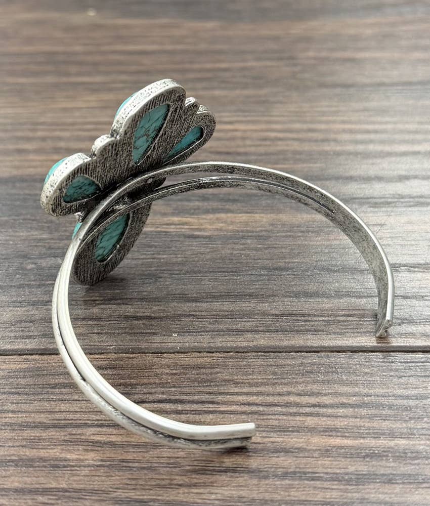Big 2.2" Western Turquoise Cuff Bracelet