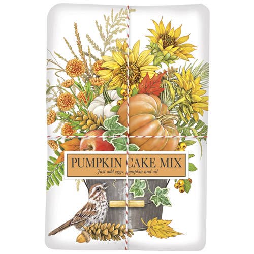 Fall Flower Bucket Pumpkin Cake Mix