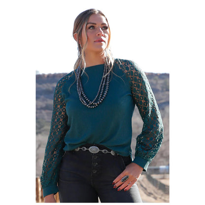 Women's Cruel Denim Crochet Top