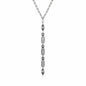 Antique Silver Western Beaded Drop Necklace