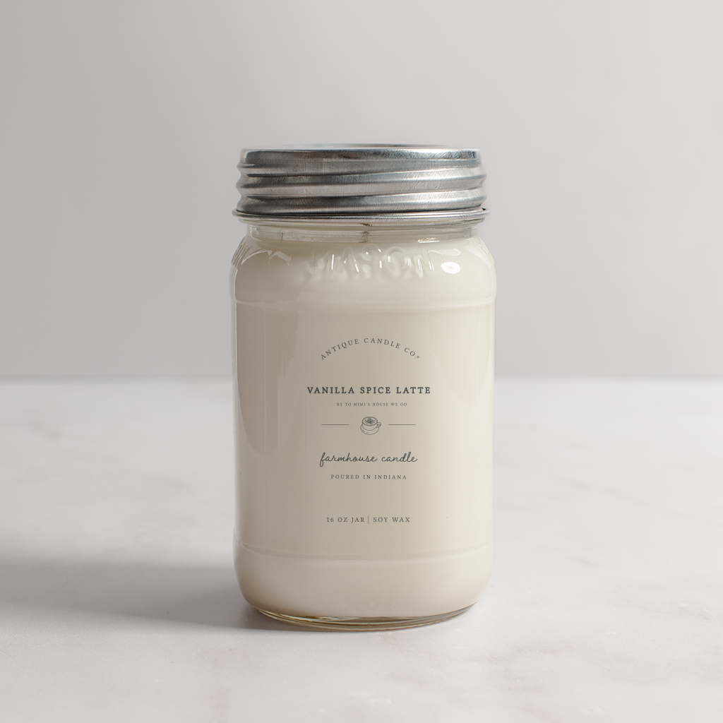 Vanilla Spice Latte - Soy Wax Candle