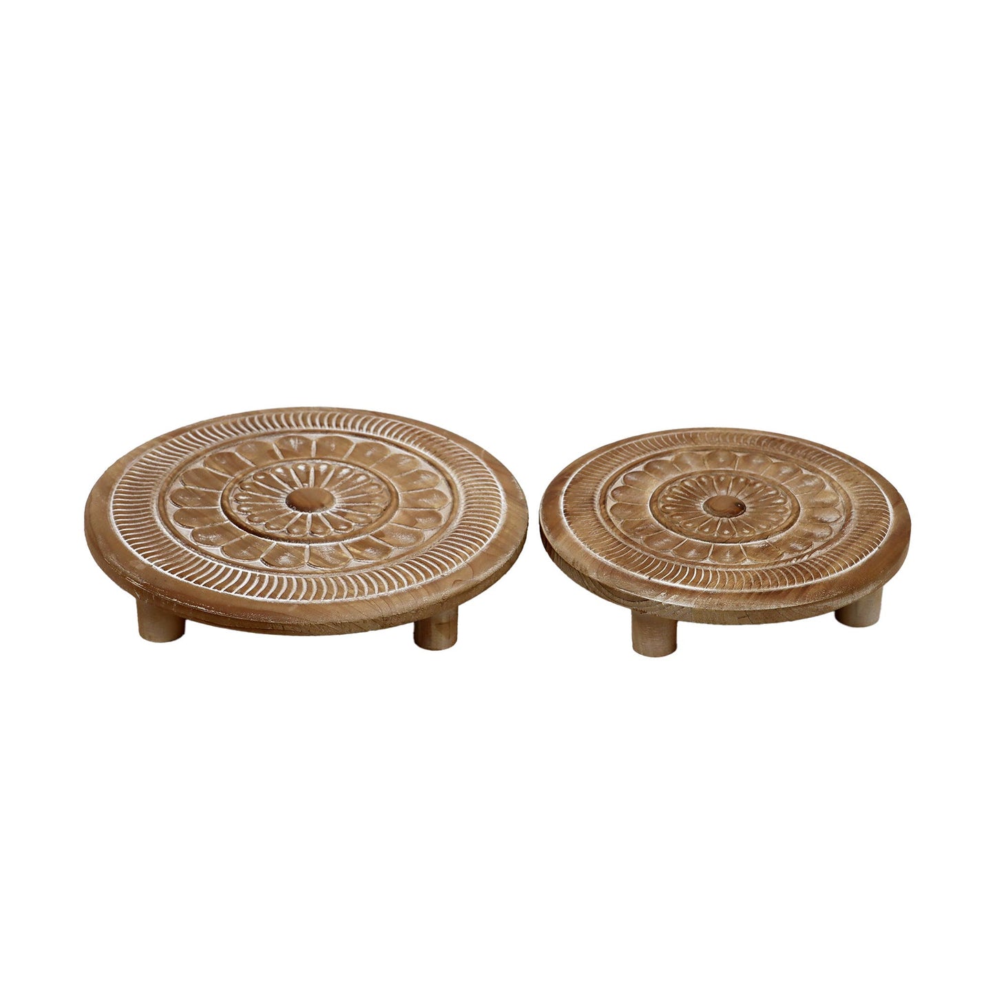 Round Wooden Display Risers