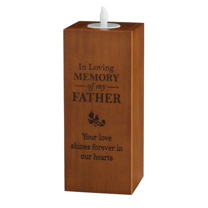 In Loving Memory Father Memorial Tea Light Holder
