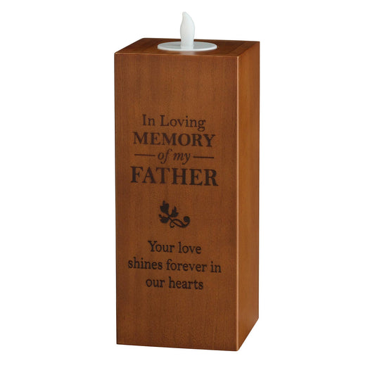 In Loving Memory Father Memorial Tea Light Holder
