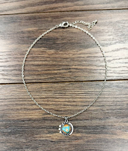 Circle Gemstone Necklace