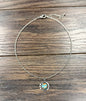 Circle Gemstone Necklace