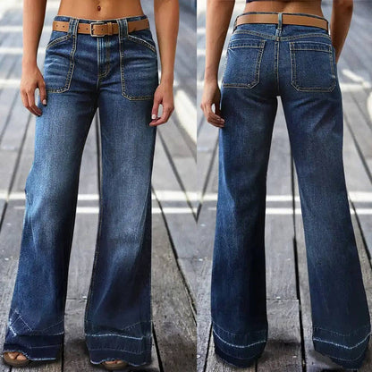 Women's High-Waist Wide Leg Jeans