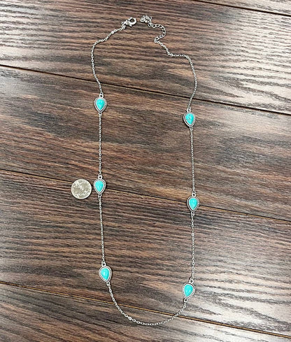 Turquoise Drop Necklace