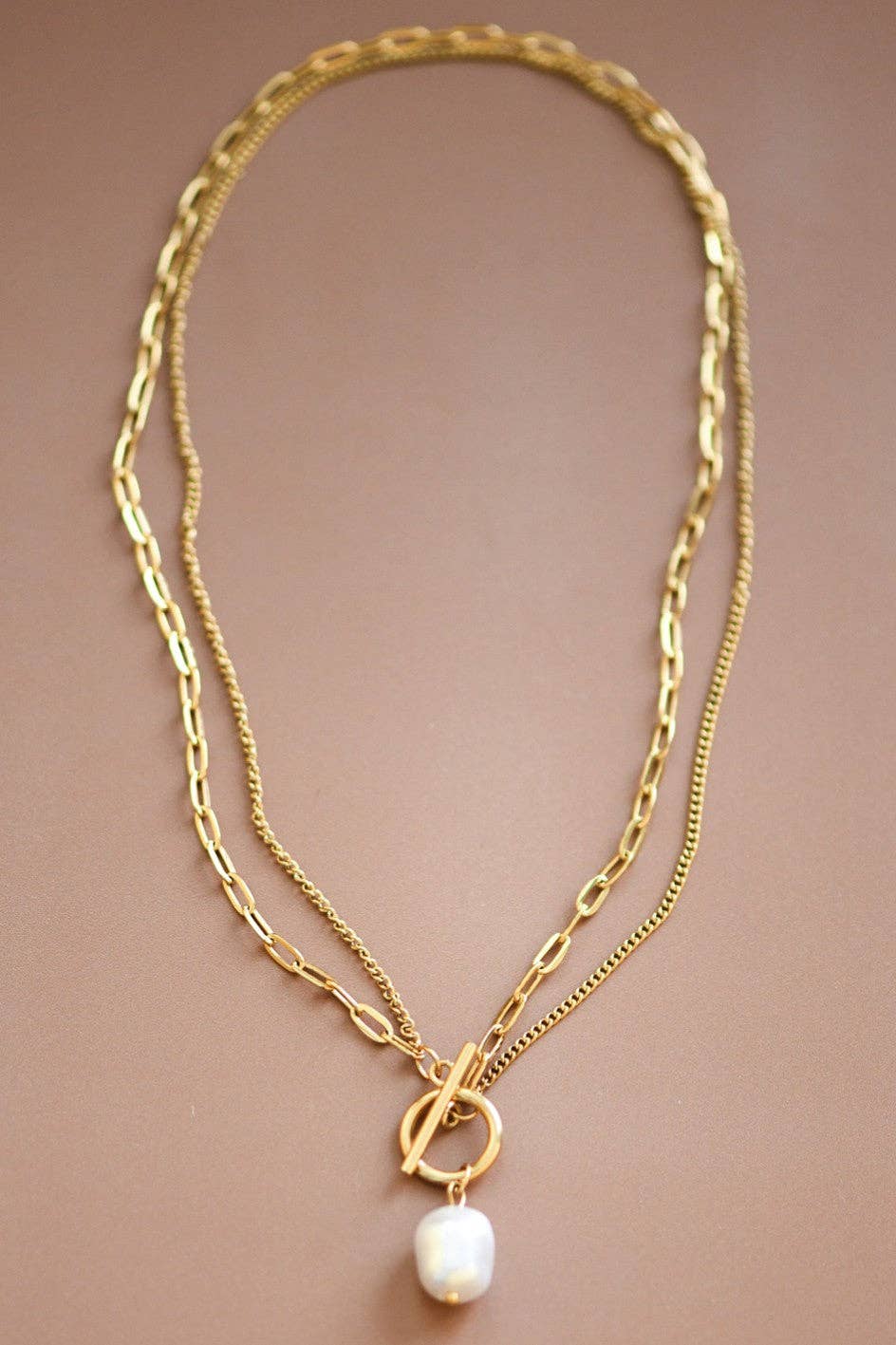 18K Gold Stainless Steel Chain Necklace