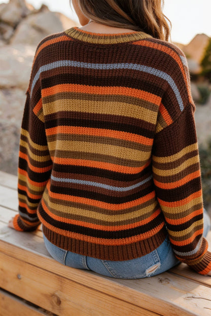 Women's Striped Knitted Sweater