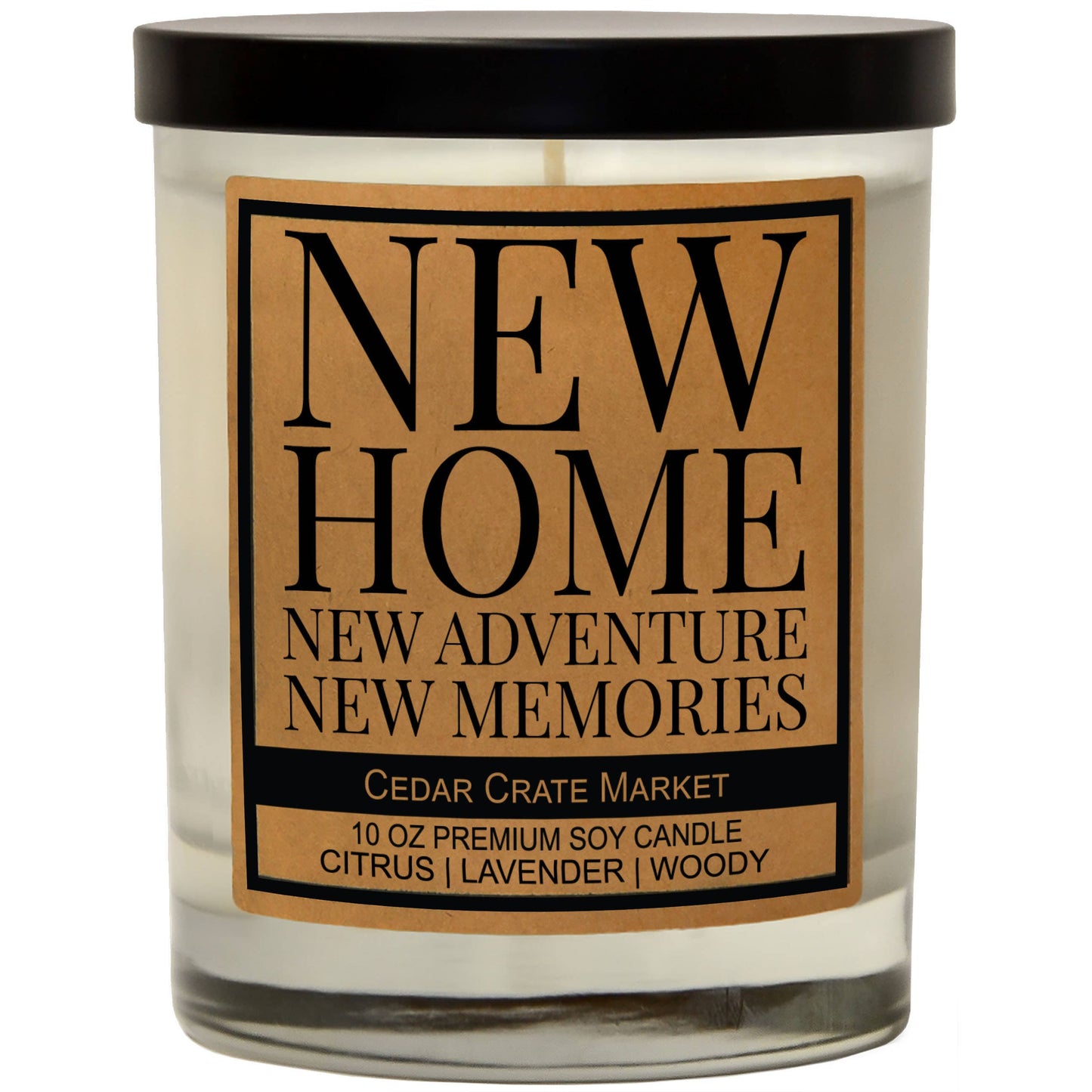 'New Home New Adventures New Memories' Candle