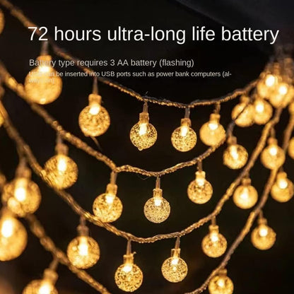 LED String Light Solar Lights Outdoor Garden Wedding Decoration Lamp Waterproof