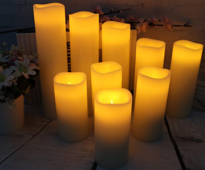 Flameless Candles Battery Operated Candles Real Wax Pillar LED Candles