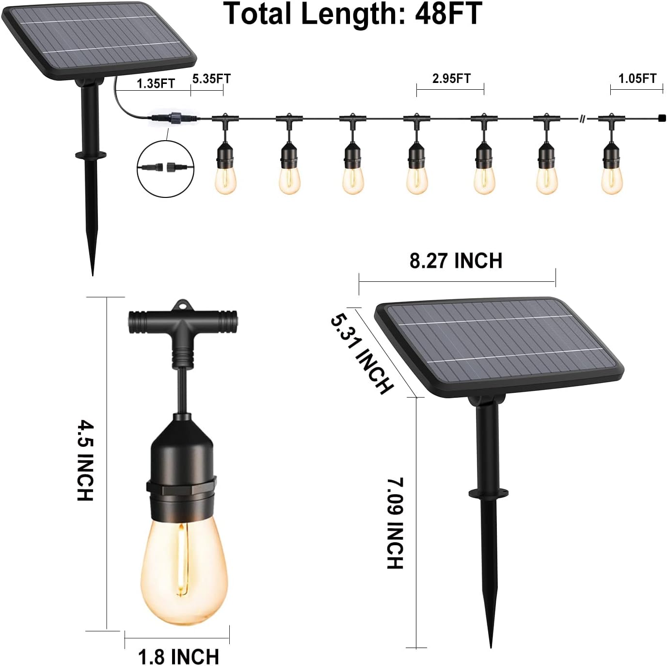 Solar String Lights Outdoor