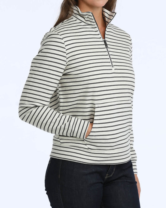 Women's Cinch Striped 1/4 Zip Pullover