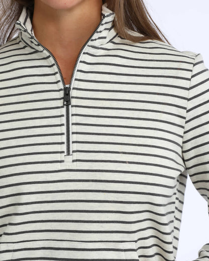 Women's Cinch Striped 1/4 Zip Pullover