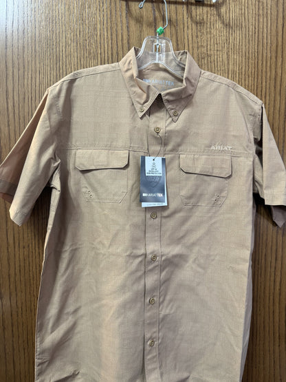 Boy's Ariat Venttek Outbound S/S Khaki SW