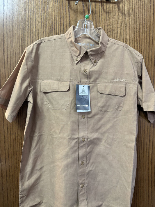 Boy's Ariat Venttek Outbound S/S Khaki SW