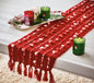 Tis The Season Runner Red Cotton Christmas