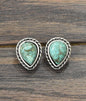 Drop Turquoise Stud Earrings