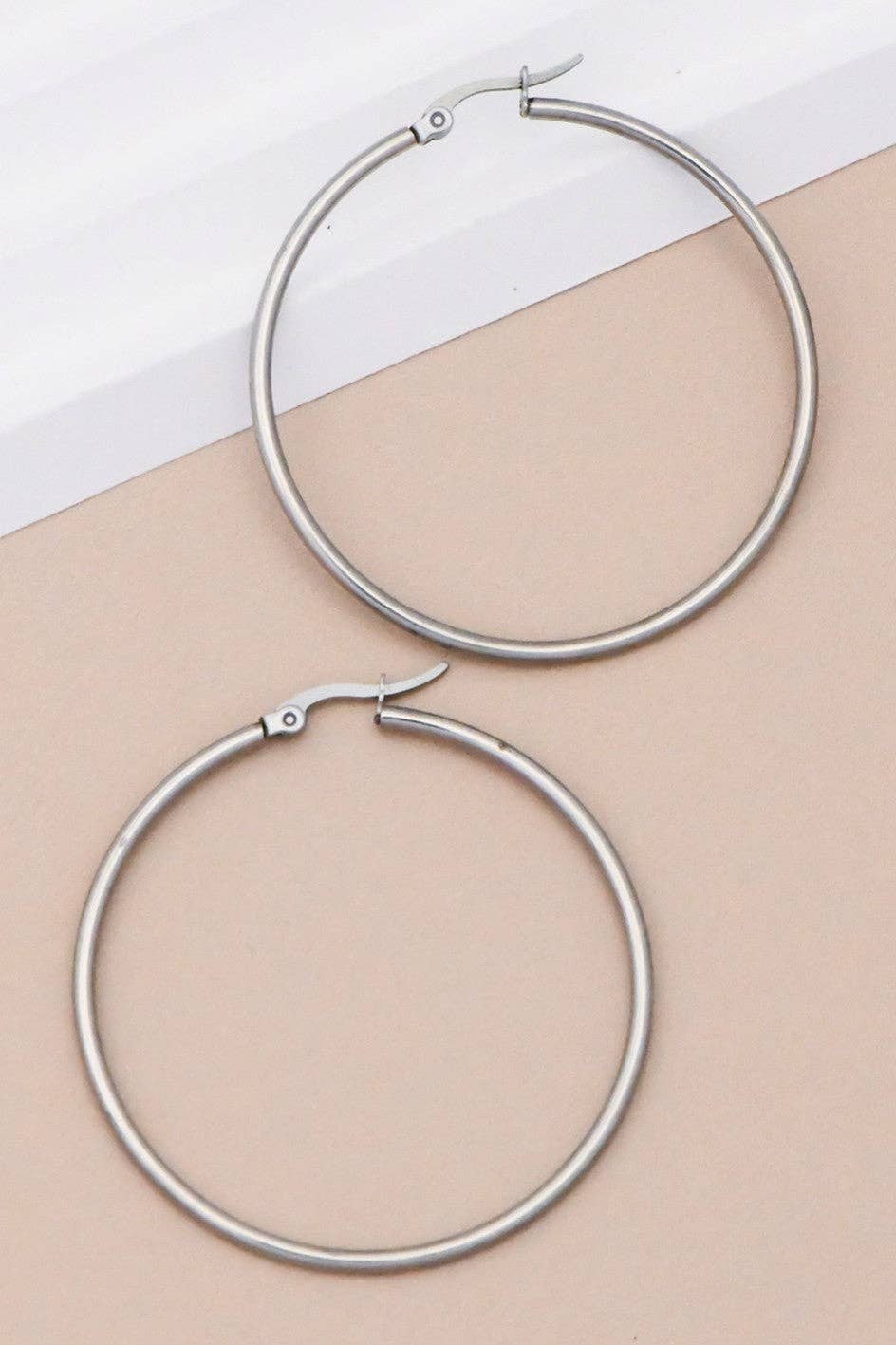 Stainless Steel Hoop Earrings