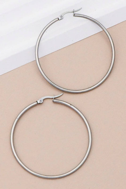 Stainless Steel Hoop Earrings