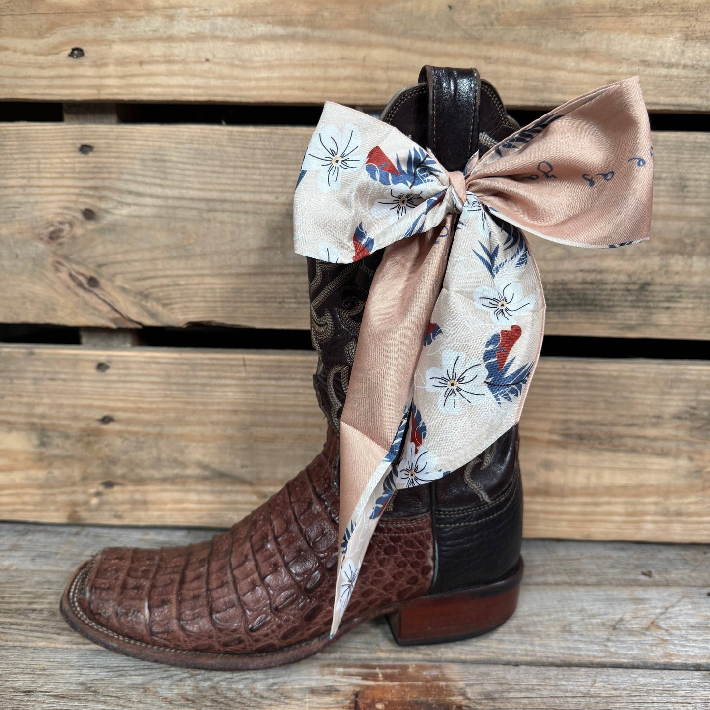 Tan Skinny Mini Wild Rag Scarf