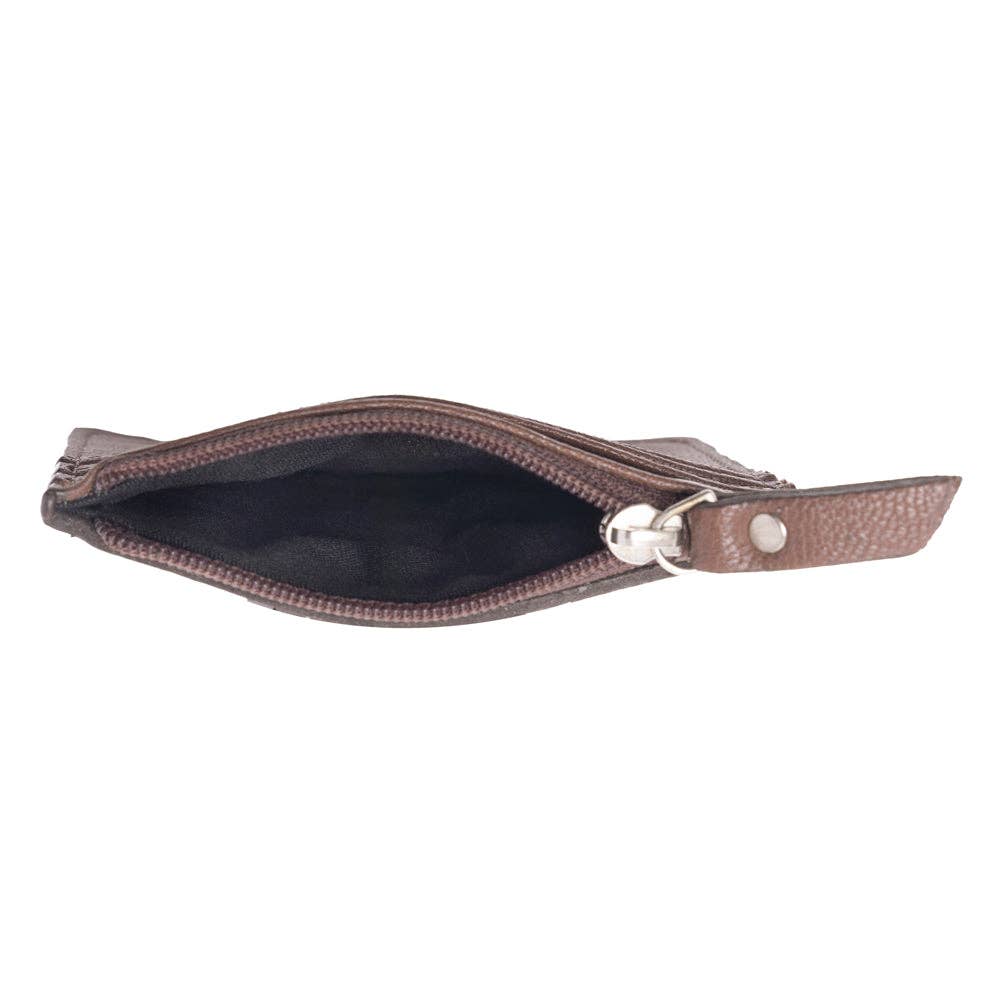 Hand Tooled Leather Credit Card Holder