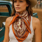 Burnt Orange & Tan Wild Rag