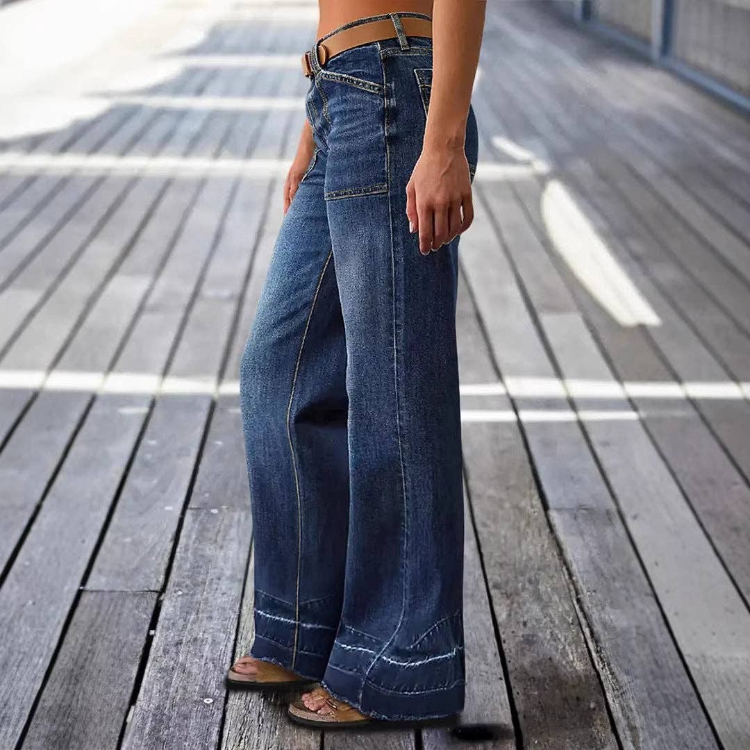 Women's High-Waist Wide Leg Jeans