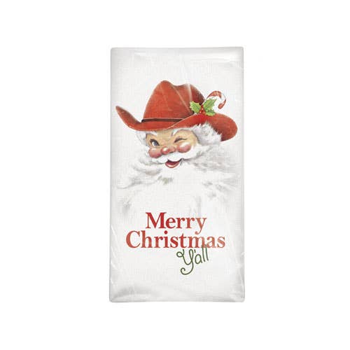 Cowboy Santa Bagged Towel