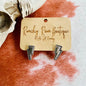 Dainty Thunder Stud Earrings - Burnished Silver