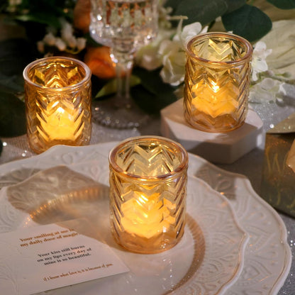Gold Votives Candle Holder