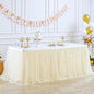 Champagne Tulle Table Skirts