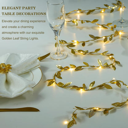 Gold Leaf String Lights