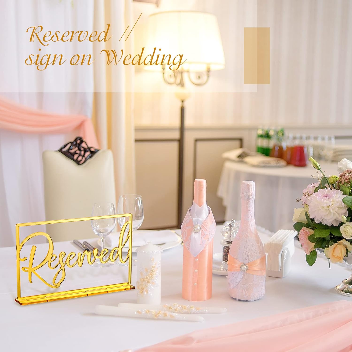 Acrylic Reserved Table Sign Wedding Signs – Hilltop Western Clothing ...