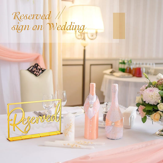 Acrylic Reserved Table Sign Wedding Signs