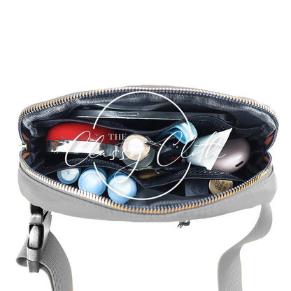 Nylon Belt Bum Bag - Gray
